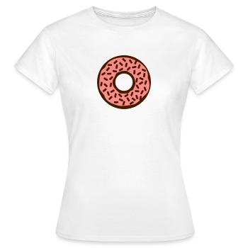 Donut - T-shirt Femme - blanc - Devant - AI Model Female 172 dark (172cm)