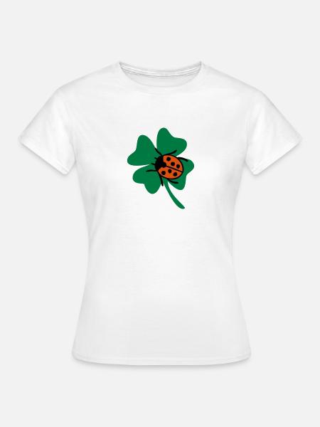 Kleeblatt - Frauen T-Shirt - Weiß