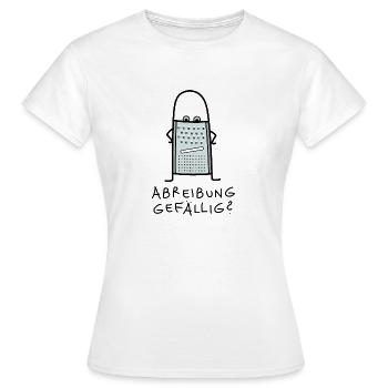 Lustige Reibe als Rebell - Frauen T-Shirt - Weiß - Vorne - AI Model Female 172 dark (172cm)