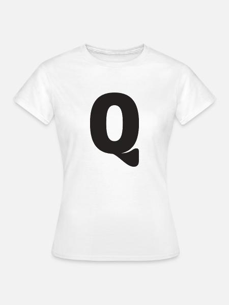 Q - Frauen T-Shirt - Weiß
