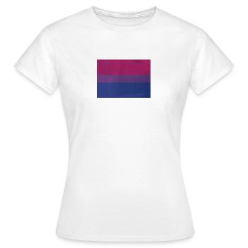 Bi Pride Flag - Frauen T-Shirt - Weiß - Vorne - AI Model Female 172 dark (172cm)