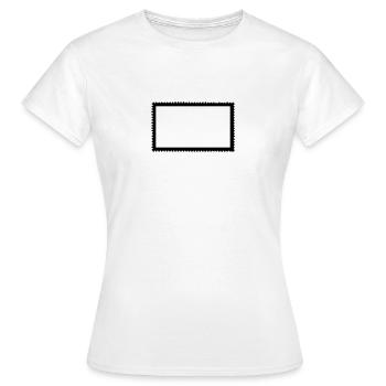Briefmarke - Frauen T-Shirt - Weiß - Vorne - AI Model Female 172 dark (172cm)