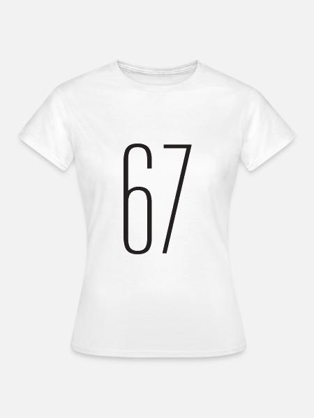 67 - T-shirt dam - vit