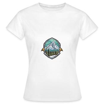 Alpen Ski Eisberge Berge - Frauen T-Shirt - Weiß - Vorne - AI Model Female 172 dark (172cm)