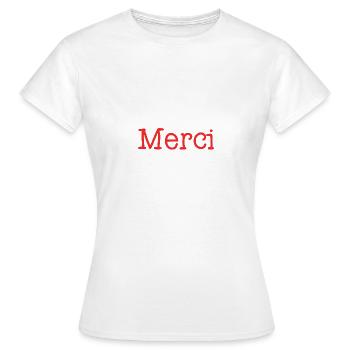 VIELEN DANK. DANKE. VIELEN DANK. JAHRESTAG. GEBURT. - Frauen T-Shirt - Weiß - Vorne - AI Model Female 172 dark (172cm)