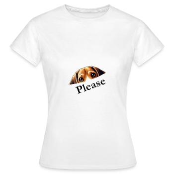 Beagle Please - Frauen T-Shirt - Weiß - Vorne - AI Model Female 172 dark (172cm)