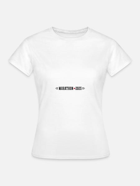 Marathon 2025 - T-shirt Femme - blanc
