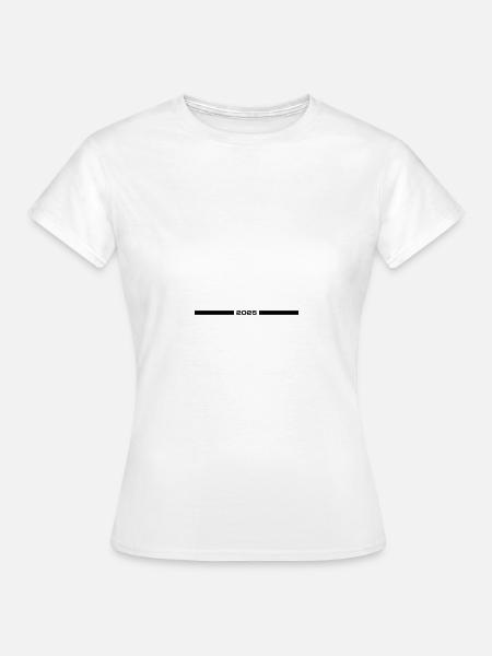 2025 Strich - Frauen T-Shirt - Weiß