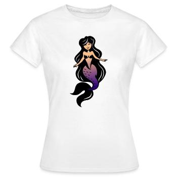Sirene - Frauen T-Shirt - Weiß - Vorne - AI Model Female 172 dark (172cm)