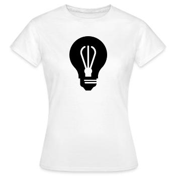Ampoule - T-shirt Femme - blanc - Devant - AI Model Female 172 dark (172cm)