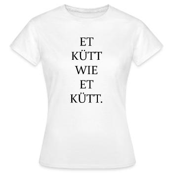 Et kütt comment et kütt | Cologne Droit fondamental - T-shirt Femme - blanc - Devant - AI Model Female 172 dark (172cm)