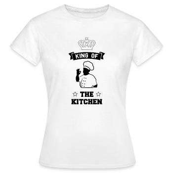 King of the Kitchen - Women's T-Shirt - white - Front - AI Model Female 172 dark (172cm)