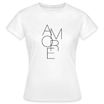 Amore Filigran - Frauen T-Shirt - Weiß - Vorne - AI Model Female 172 dark (172cm)