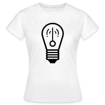 ampoule - T-shirt Femme - blanc - Devant - AI Model Female 172 dark (172cm)