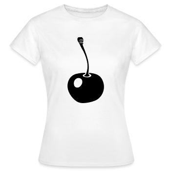 cerise - T-shirt Femme - blanc - Devant - AI Model Female 172 dark (172cm)