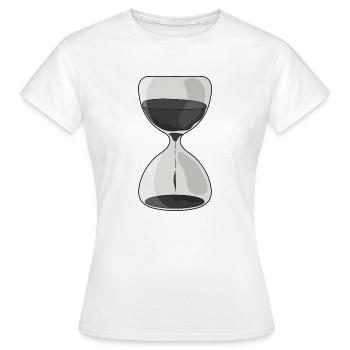 Sablier - T-shirt Femme - blanc - Devant - AI Model Female 172 dark (172cm)