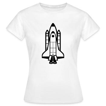 Rakete - Frauen T-Shirt - Weiß - Vorne - AI Model Female 172 dark (172cm)