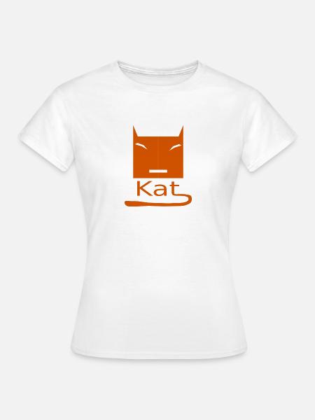 Kat Gesicht 22 - Frauen T-Shirt - Weiß