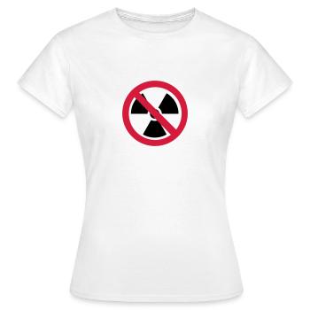 Radioaktiv - Frauen T-Shirt - Weiß - Vorne - AI Model Female 172 dark (172cm)
