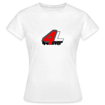 4L For Ever - T-shirt Femme - blanc - Devant - AI Model Female 172 dark (172cm)