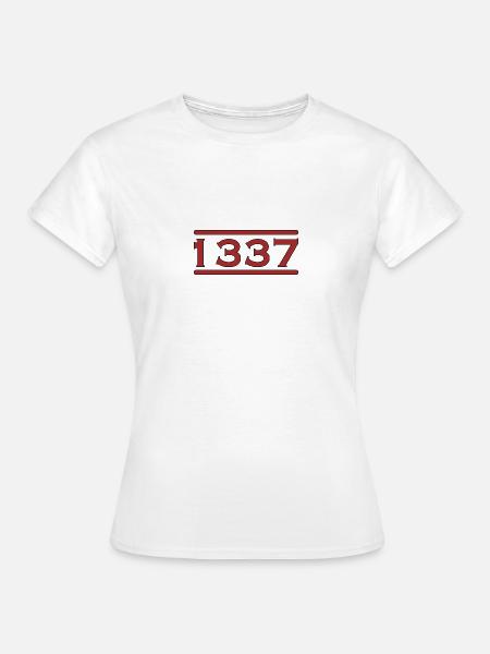 1337 - LEET - Elite - Frauen T-Shirt - Weiß