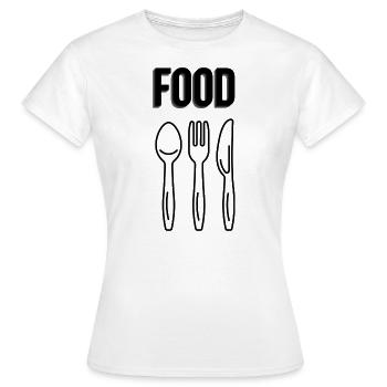 Nourriture - T-shirt Femme - blanc - Devant - AI Model Female 172 dark (172cm)