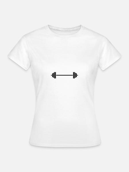 Langhantel - Frauen T-Shirt - Weiß