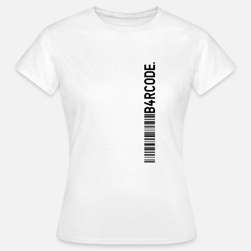 B4RCODE. Line black - Women's T-Shirt - white