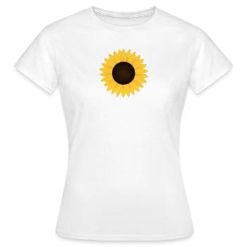 Tournesol - tête de tournesol - T-shirt Femme - blanc - Devant - AI Model Female 172 dark (172cm)