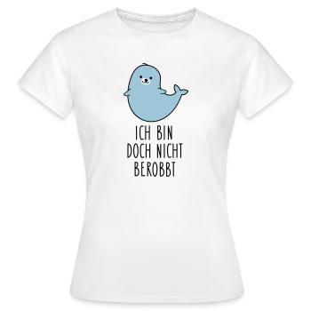 Lustige kluge Robbe - Frauen T-Shirt - Weiß - Vorne - AI Model Female 172 dark (172cm)