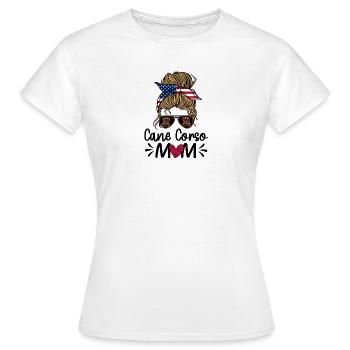 Cane Corso Maman - T-shirt Femme - blanc - Devant - AI Model Female 172 dark (172cm)