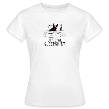 Official Sleepshirt - Women's T-Shirt - white - Front - AI Model Female 172 dark (172cm)