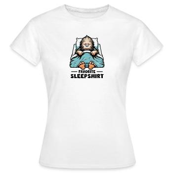 Bigfoot Favorite Sleepshirt - Frauen T-Shirt - Weiß - Vorne - AI Model Female 172 dark (172cm)