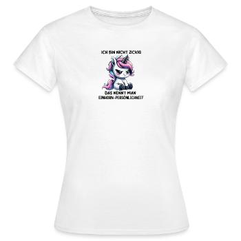 Personnalité de la licorne - T-shirt Femme - blanc - Devant - AI Model Female 172 dark (172cm)