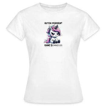 Bonjour? Mince - T-shirt Femme - blanc - Devant - AI Model Female 172 dark (172cm)