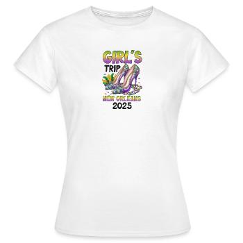 Girls Trip New Orleans 2025 - Women's T-Shirt - white - Front - AI Model Female 172 dark (172cm)