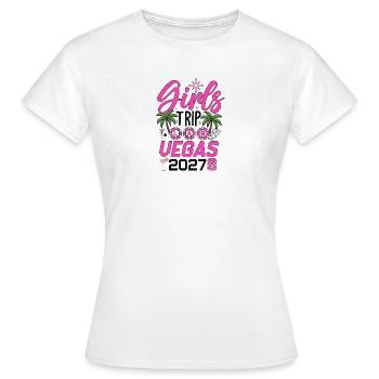 Voyage entre filles Las Vegas 2027 - T-shirt Femme - blanc - Devant - AI Model Female 172 dark (172cm)