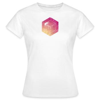 cubes - T-shirt Femme - blanc - Devant - AI Model Female 172 dark (172cm)