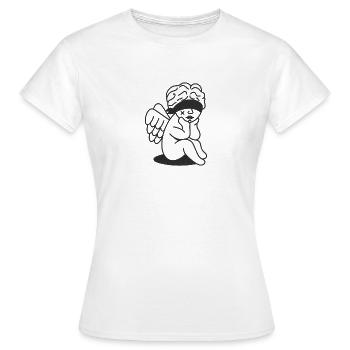 FAITH ILLUSTRATION - T-shirt Femme - blanc - Devant - AI Model Female 172 dark (172cm)