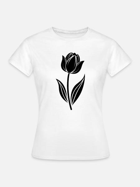 Tulpe - Frauen T-Shirt - Weiß