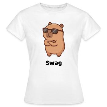 Swag - Frauen T-Shirt - Weiß - Vorne - AI Model Female 172 dark (172cm)