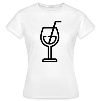 cocktail - Women's T-Shirt - white - Front - AI Model Female 172 dark (172cm)