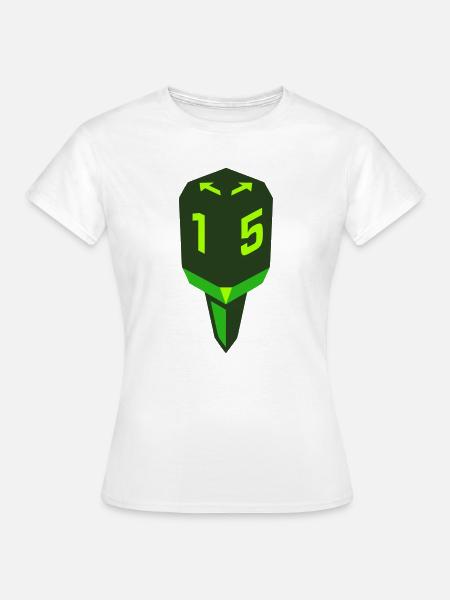 Golf Tee Abschlag Logo - Frauen T-Shirt - Weiß