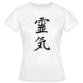 Reiki-Kanji - Frauen T-Shirt - Weiß - Vorne - AI Model Female 172 dark (172cm)