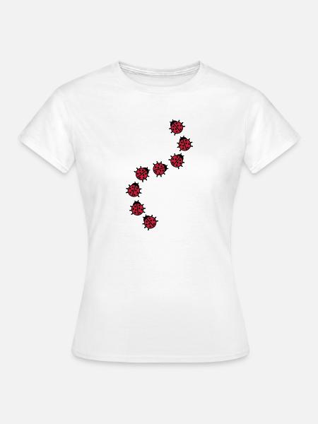 Marienkäfer - Frauen T-Shirt - Weiß