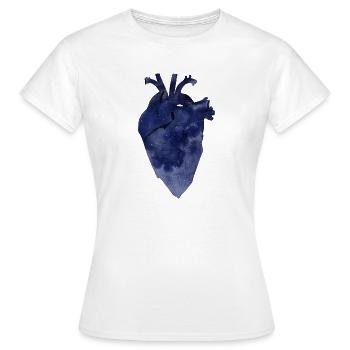 Cœur - T-shirt Femme - blanc - Devant - AI Model Female 172 dark (172cm)