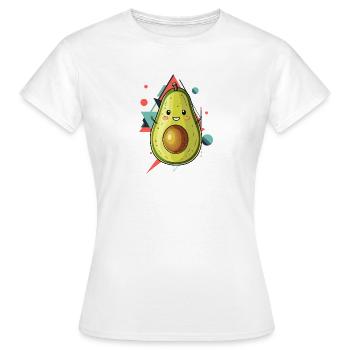 Avocado Veganerin Umwelt - Frauen T-Shirt - Weiß - Vorne - AI Model Female 172 dark (172cm)