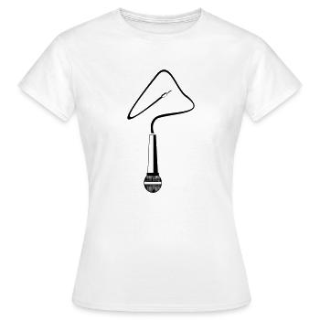 Mikro - Frauen T-Shirt - Weiß - Vorne - AI Model Female 172 dark (172cm)