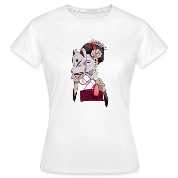 Geisha - Women's T-Shirt - white - Front - AI Model Female 172 dark (172cm)