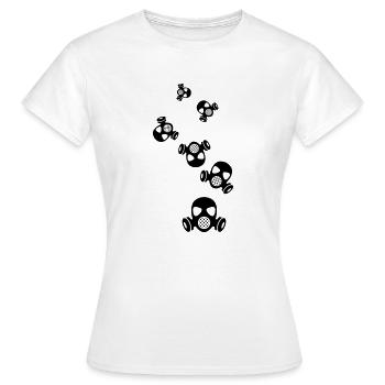 Gasmaske Symbol - Frauen T-Shirt - Weiß - Vorne - AI Model Female 172 dark (172cm)